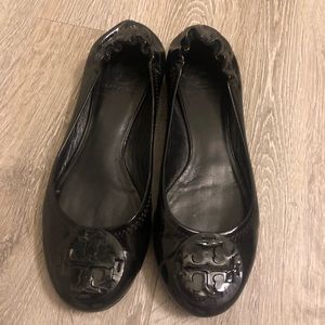 Tory Burch Reva Patent Leather Flats 🖤